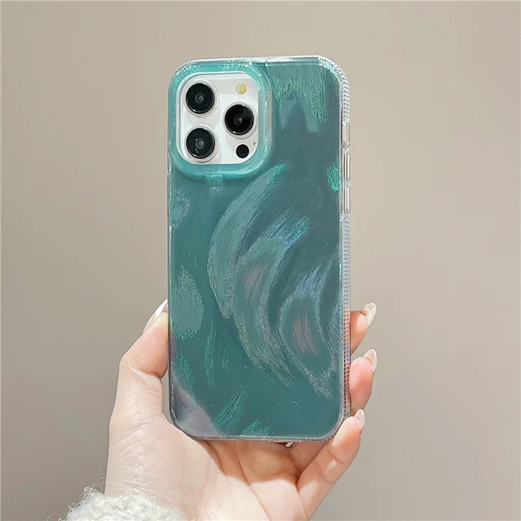 For iPhone 12 Pro Max Case Shockproof Pattern IMD TPU+PC Phone Cover