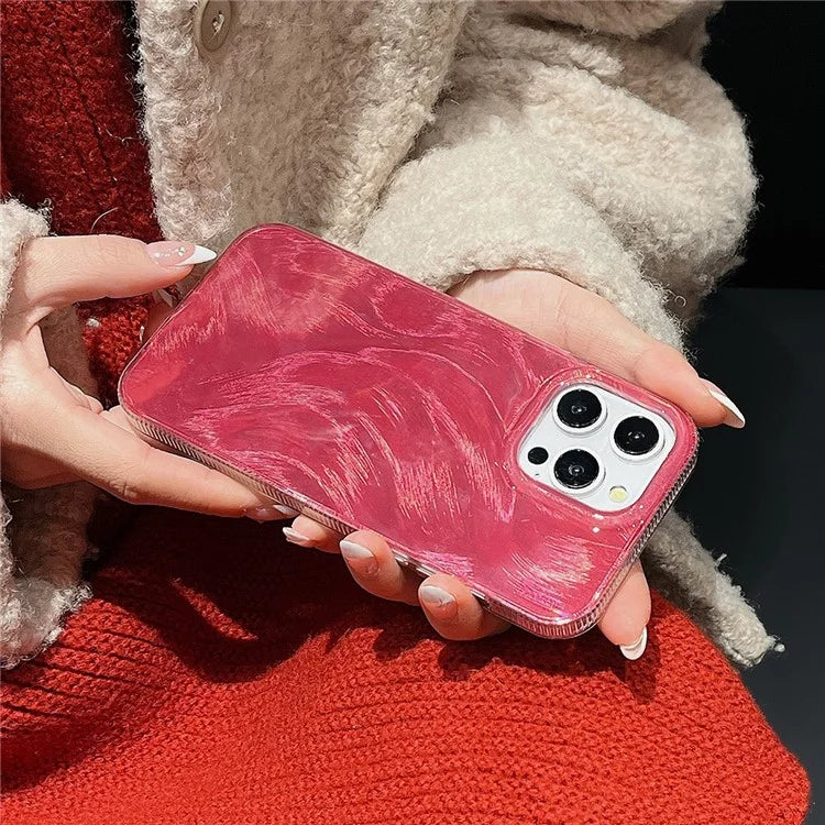 For iPhone 14 Pro Max Case TPU+PC Shockproof Pattern IMD Phone Cover