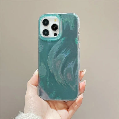 For iPhone 14 Pro Max Case TPU+PC Shockproof Pattern IMD Phone Cover