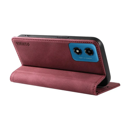 YIKATU YK-004 For Motorola Moto E14 4G / G04 4G / G04s 4G / G24 4G Case Flip Stand Skin-Touch Leather Phone Cover