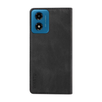 YIKATU YK-004 For Motorola Moto E14 4G / G04 4G / G04s 4G / G24 4G Case Flip Stand Skin-Touch Leather Phone Cover