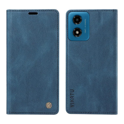 YIKATU YK-004 For Motorola Moto E14 4G / G04 4G / G04s 4G / G24 4G Case Flip Stand Skin-Touch Leather Phone Cover