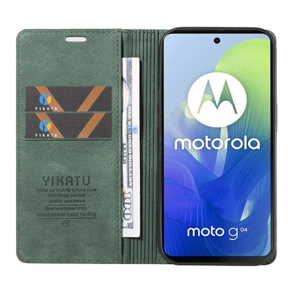YIKATU YK-004 For Motorola Moto E14 4G / G04 4G / G04s 4G / G24 4G Case Flip Stand Skin-Touch Leather Phone Cover