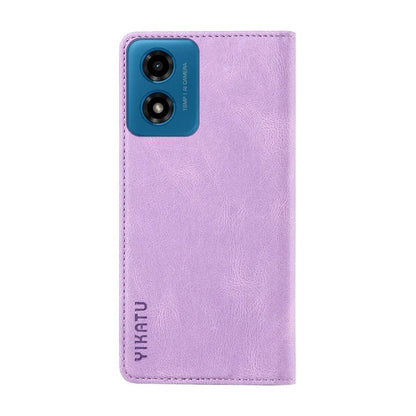 YIKATU YK-004 For Motorola Moto E14 4G / G04 4G / G04s 4G / G24 4G Case Flip Stand Skin-Touch Leather Phone Cover