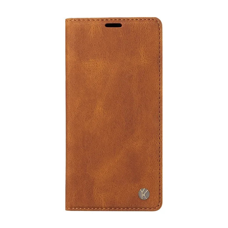 YIKATU YK-004 For Motorola Moto E14 4G / G04 4G / G04s 4G / G24 4G Case Flip Stand Skin-Touch Leather Phone Cover