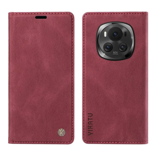YIKATU YK-004 For Honor Magic6 5G Leather Case Flip Folio Stand Wallet Phone Cover