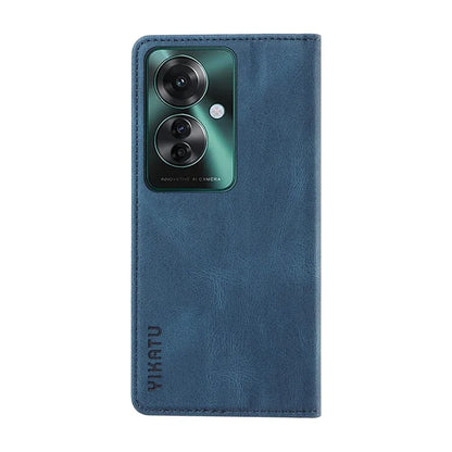 YIKATU YK-004 For Oppo Reno11 F 5G / F25 Pro 5G Leather Case Skin-touch Wallet Phone Cover