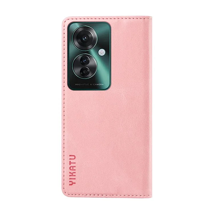 YIKATU YK-004 For Oppo Reno11 F 5G / F25 Pro 5G Leather Case Skin-touch Wallet Phone Cover