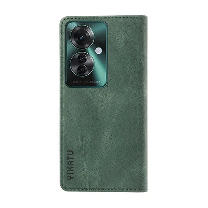 YIKATU YK-004 For Oppo Reno11 F 5G / F25 Pro 5G Leather Case Skin-touch Wallet Phone Cover