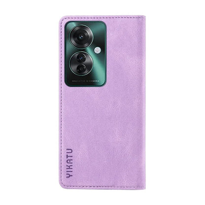 YIKATU YK-004 For Oppo Reno11 F 5G / F25 Pro 5G Leather Case Skin-touch Wallet Phone Cover