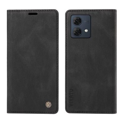 YIKATU YK-004 For Motorola Moto G84 5G Case Skin Touch PU Leather Stand Phone Cover