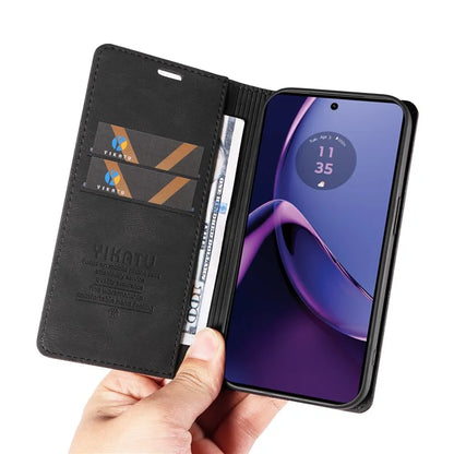 YIKATU YK-004 For Motorola Moto G84 5G Case Skin Touch PU Leather Stand Phone Cover