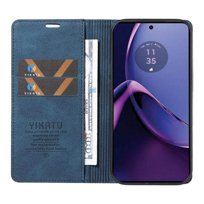 YIKATU YK-004 For Motorola Moto G84 5G Case Skin Touch PU Leather Stand Phone Cover
