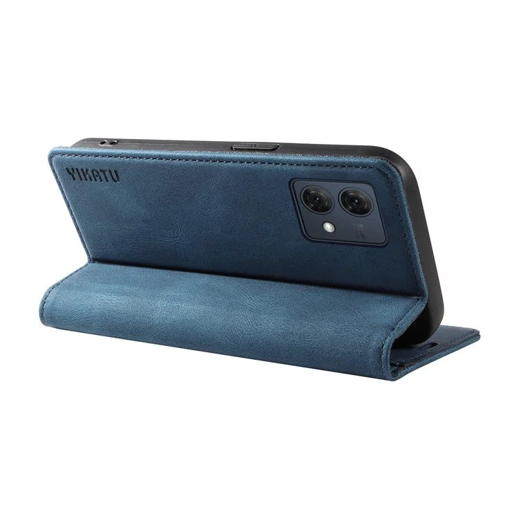 YIKATU YK-004 For Motorola Moto G84 5G Case Skin Touch PU Leather Stand Phone Cover