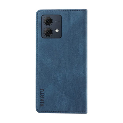 YIKATU YK-004 For Motorola Moto G84 5G Case Skin Touch PU Leather Stand Phone Cover