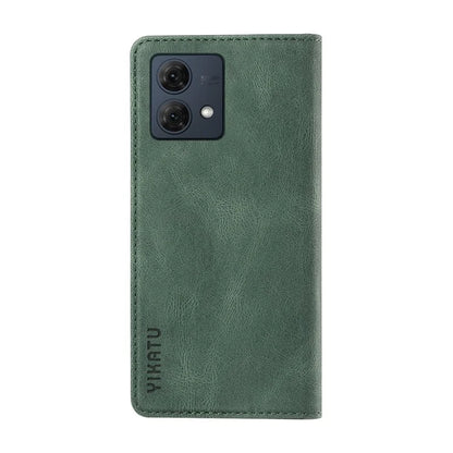 YIKATU YK-004 For Motorola Moto G84 5G Case Skin Touch PU Leather Stand Phone Cover