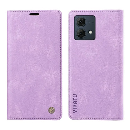 YIKATU YK-004 For Motorola Moto G84 5G Case Skin Touch PU Leather Stand Phone Cover