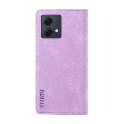 YIKATU YK-004 For Motorola Moto G84 5G Case Skin Touch PU Leather Stand Phone Cover