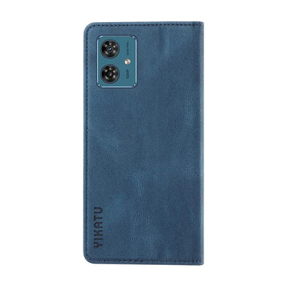 YIKATU YK-004 For Motorola Moto G54 5G Magnetic Case Flip Stand Skin-touch Feeling Leather Phone Cover