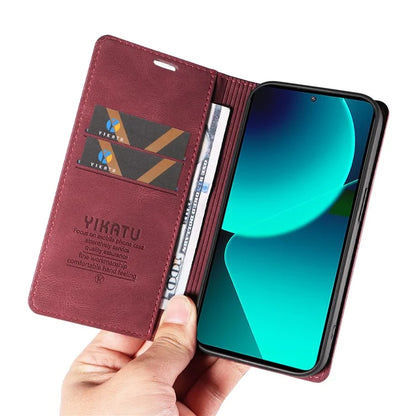 YIKATU YK-004 For Xiaomi 13T / 13T Pro / Redmi K60 Ultra Case Shockproof PU Leather Stand Card Holder Phone Cover