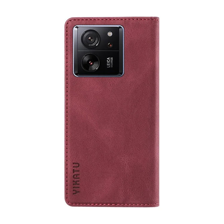 YIKATU YK-004 For Xiaomi 13T / 13T Pro / Redmi K60 Ultra Case Shockproof PU Leather Stand Card Holder Phone Cover