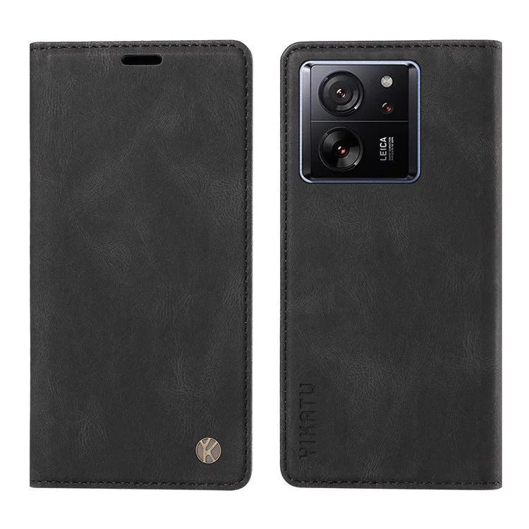 YIKATU YK-004 For Xiaomi 13T / 13T Pro / Redmi K60 Ultra Case Shockproof PU Leather Stand Card Holder Phone Cover