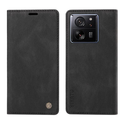YIKATU YK-004 For Xiaomi 13T / 13T Pro / Redmi K60 Ultra Case Shockproof PU Leather Stand Card Holder Phone Cover