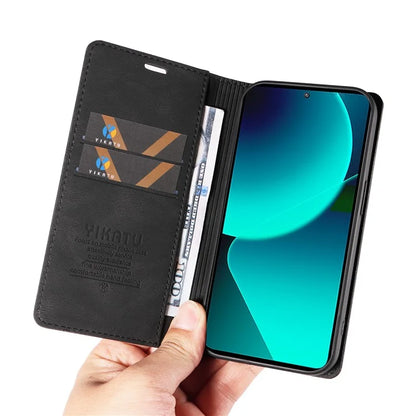 YIKATU YK-004 For Xiaomi 13T / 13T Pro / Redmi K60 Ultra Case Shockproof PU Leather Stand Card Holder Phone Cover