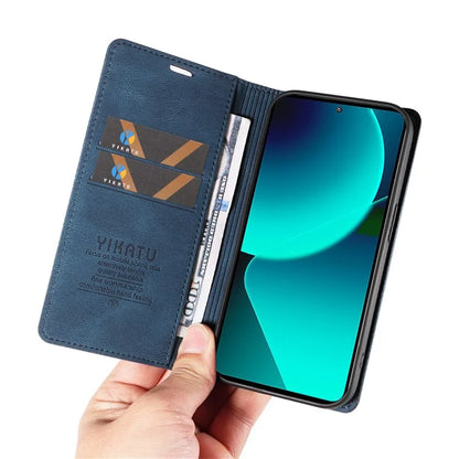 YIKATU YK-004 For Xiaomi 13T / 13T Pro / Redmi K60 Ultra Case Shockproof PU Leather Stand Card Holder Phone Cover