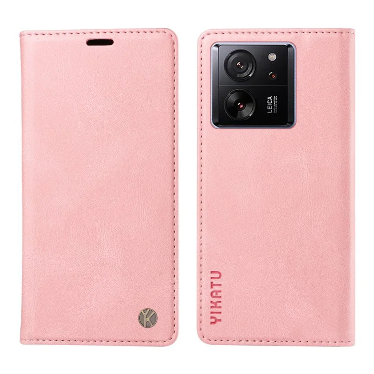 YIKATU YK-004 For Xiaomi 13T / 13T Pro / Redmi K60 Ultra Case Shockproof PU Leather Stand Card Holder Phone Cover