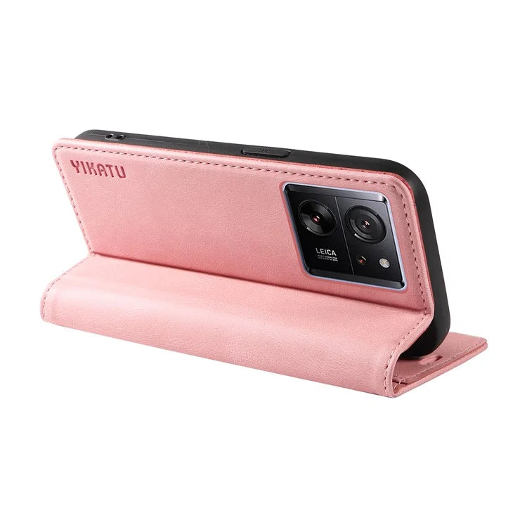 YIKATU YK-004 For Xiaomi 13T / 13T Pro / Redmi K60 Ultra Case Shockproof PU Leather Stand Card Holder Phone Cover