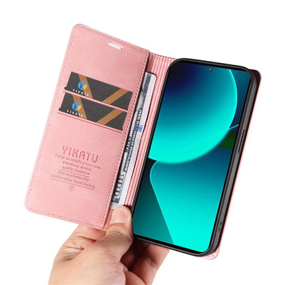 YIKATU YK-004 For Xiaomi 13T / 13T Pro / Redmi K60 Ultra Case Shockproof PU Leather Stand Card Holder Phone Cover