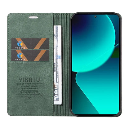 YIKATU YK-004 For Xiaomi 13T / 13T Pro / Redmi K60 Ultra Case Shockproof PU Leather Stand Card Holder Phone Cover