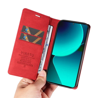 YIKATU YK-004 For Xiaomi 13T / 13T Pro / Redmi K60 Ultra Case Shockproof PU Leather Stand Card Holder Phone Cover