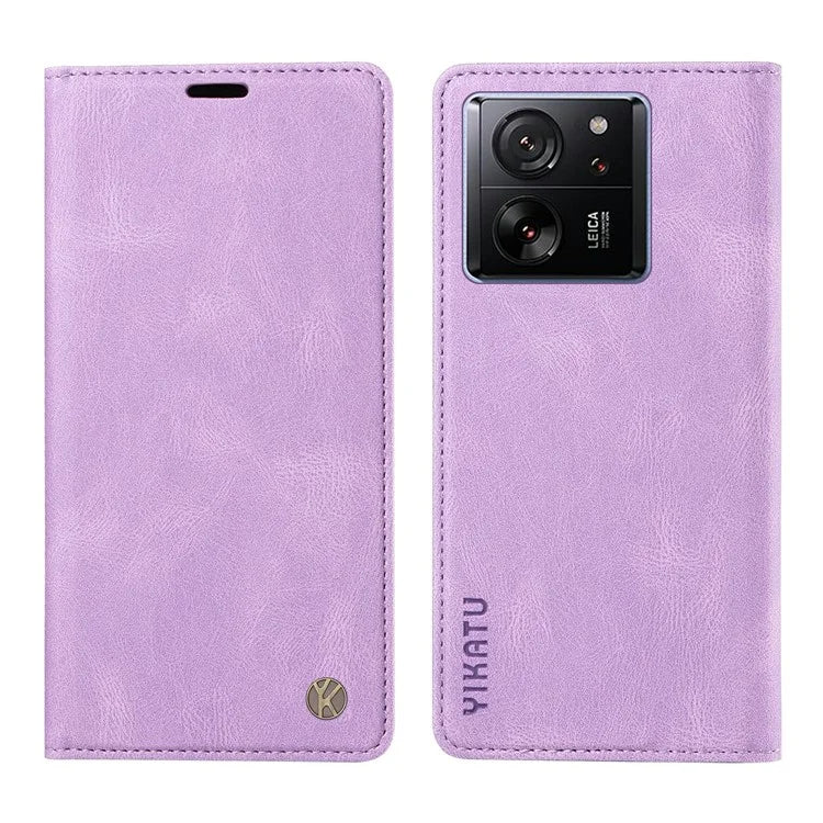 YIKATU YK-004 For Xiaomi 13T / 13T Pro / Redmi K60 Ultra Case Shockproof PU Leather Stand Card Holder Phone Cover