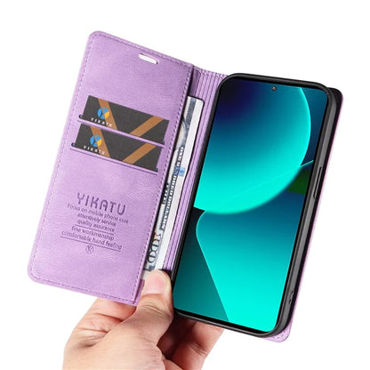 YIKATU YK-004 For Xiaomi 13T / 13T Pro / Redmi K60 Ultra Case Shockproof PU Leather Stand Card Holder Phone Cover