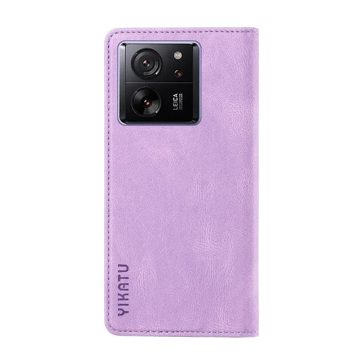 YIKATU YK-004 For Xiaomi 13T / 13T Pro / Redmi K60 Ultra Case Shockproof PU Leather Stand Card Holder Phone Cover