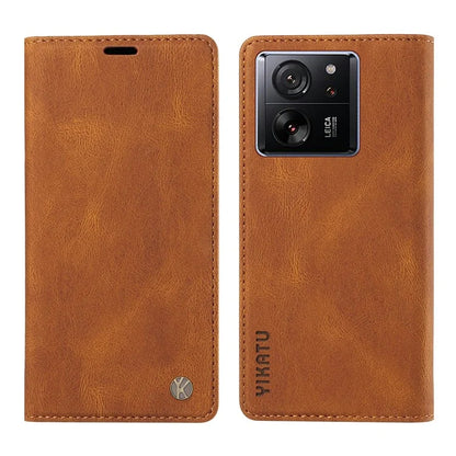 YIKATU YK-004 For Xiaomi 13T / 13T Pro / Redmi K60 Ultra Case Shockproof PU Leather Stand Card Holder Phone Cover