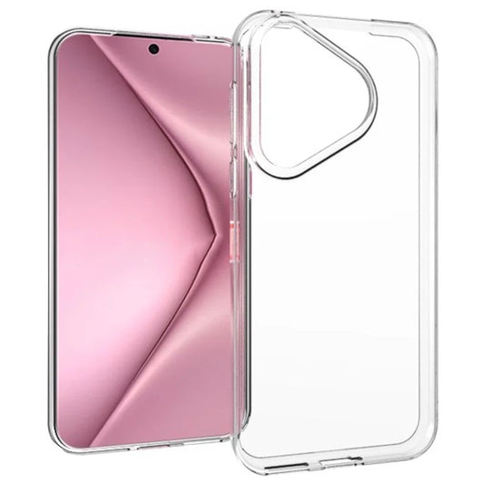 For Huawei Pura 70 TPU Back Case Ultra Thin Transparent Phone Cover with Big Lens Hole