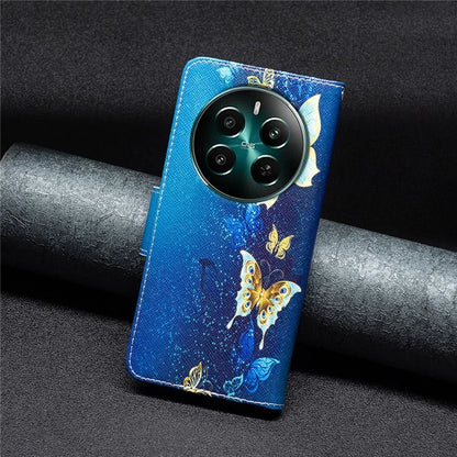 For Realme 12+ 5G Phone Case Pattern Printing PU Leather Stand Wallet Cover