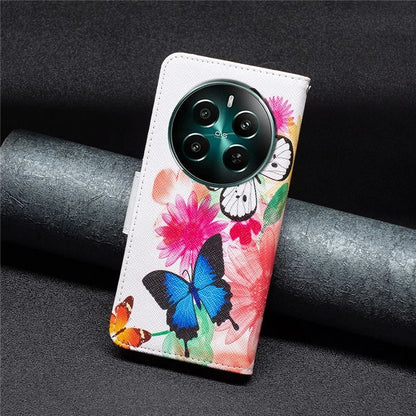 For Realme 12+ 5G Phone Case Pattern Printing PU Leather Stand Wallet Cover