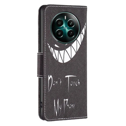 For Realme 12+ 5G Phone Case Pattern Printing PU Leather Stand Wallet Cover