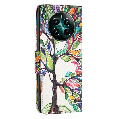For Realme 12+ 5G Phone Case Pattern Printing PU Leather Stand Wallet Cover