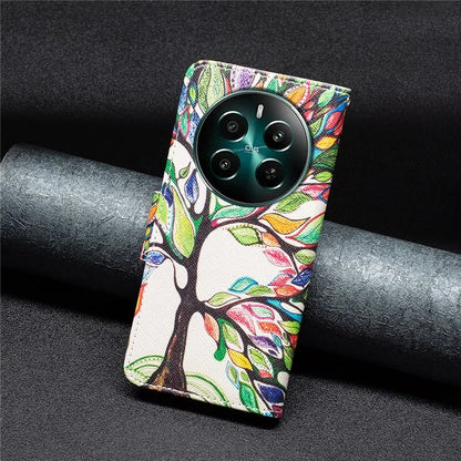 For Realme 12+ 5G Phone Case Pattern Printing PU Leather Stand Wallet Cover