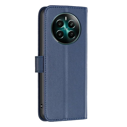 BINFEN COLOR BF17 For Realme 12+ 5G Case PU Leather Folio Magnetic Clasp Stand View Phone Cover