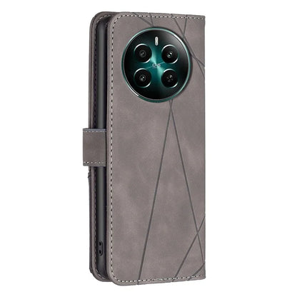 BINFEN COLOR BF05 For Realme 12+ 5G Case Geometric Imprinted Wallet Phone Cover