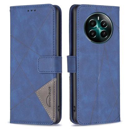 BINFEN COLOR BF05 For Realme 12+ 5G Case Geometric Imprinted Wallet Phone Cover
