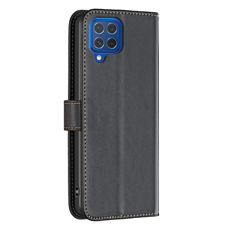 BINFEN COLOR BF17 For Samsung Galaxy M62 / F62 Case Flip Design PU Leather Full Protection Phone Cover