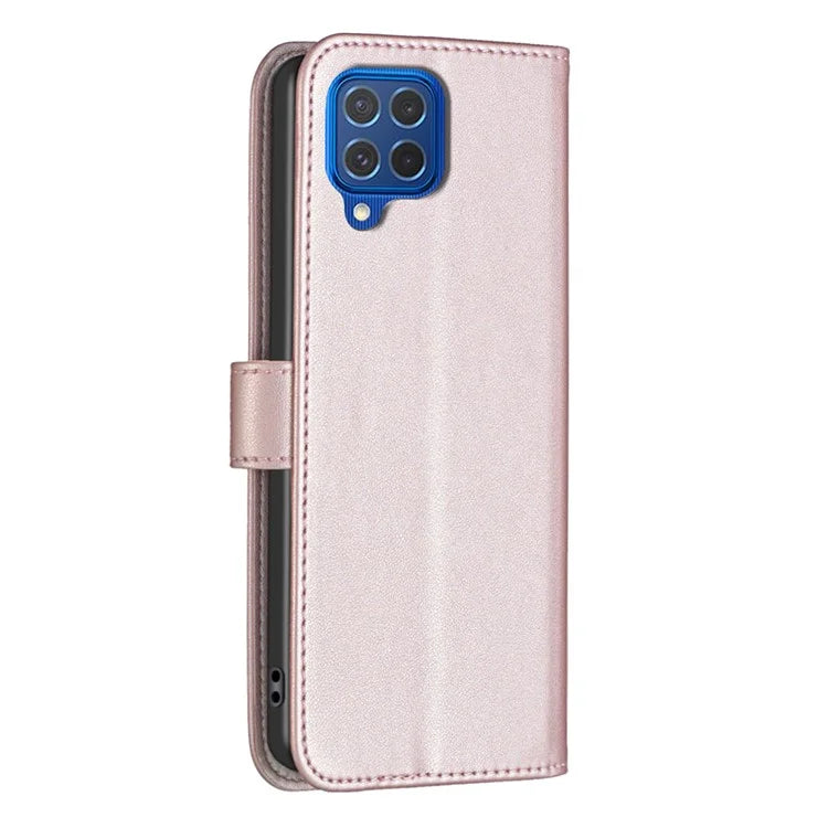 BINFEN COLOR BF17 For Samsung Galaxy M62 / F62 Case Flip Design PU Leather Full Protection Phone Cover