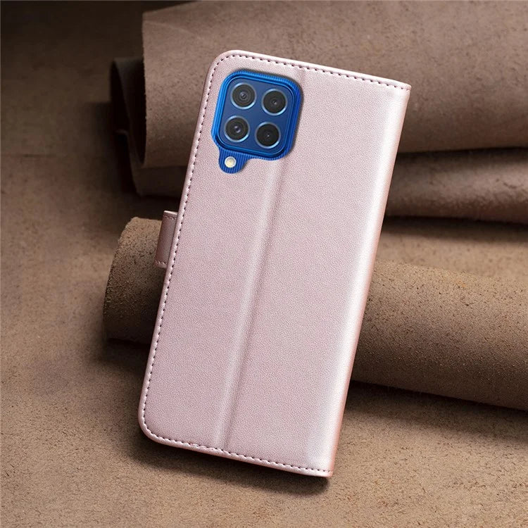 BINFEN COLOR BF17 For Samsung Galaxy M62 / F62 Case Flip Design PU Leather Full Protection Phone Cover